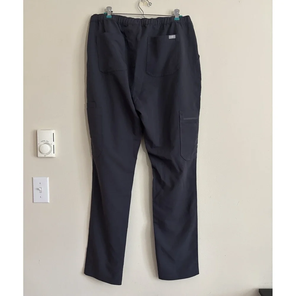 FIGS Mens Large Straight Leg Scrub Pants Charcoal Gray PO 3468